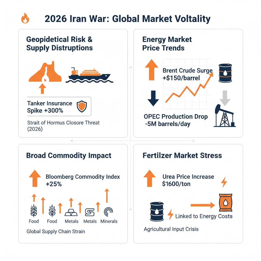 Infographic Image: Geopolitical Conflict Drives Unprecedented Energy and Food Market Volatility in 2026