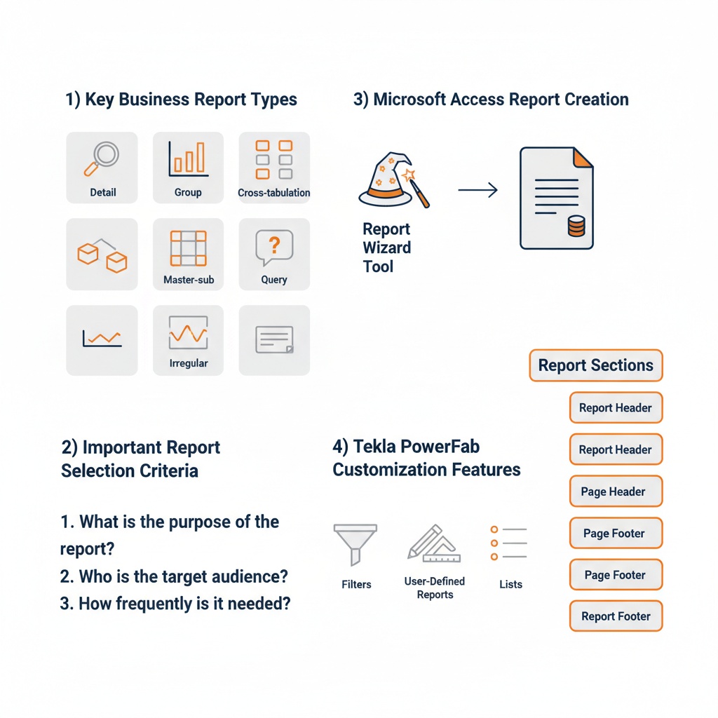 Infographic Image: Optimizing Business Reporting: Types, Tools, and Customization