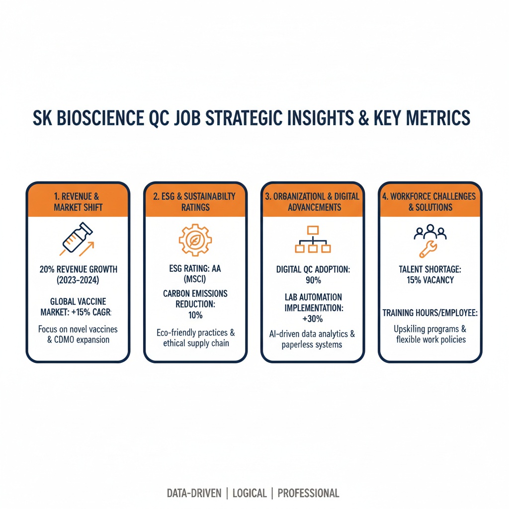 인포그래픽 이미지: SK Bioscience QC Job: Key Insights & Strategic Directions