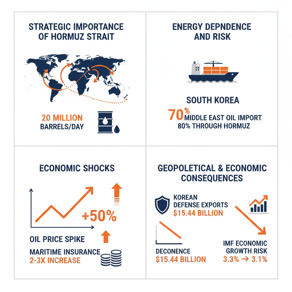 인포그래픽 이미지: Global Economic and Security Impacts of the Hormuz Strait Conflict