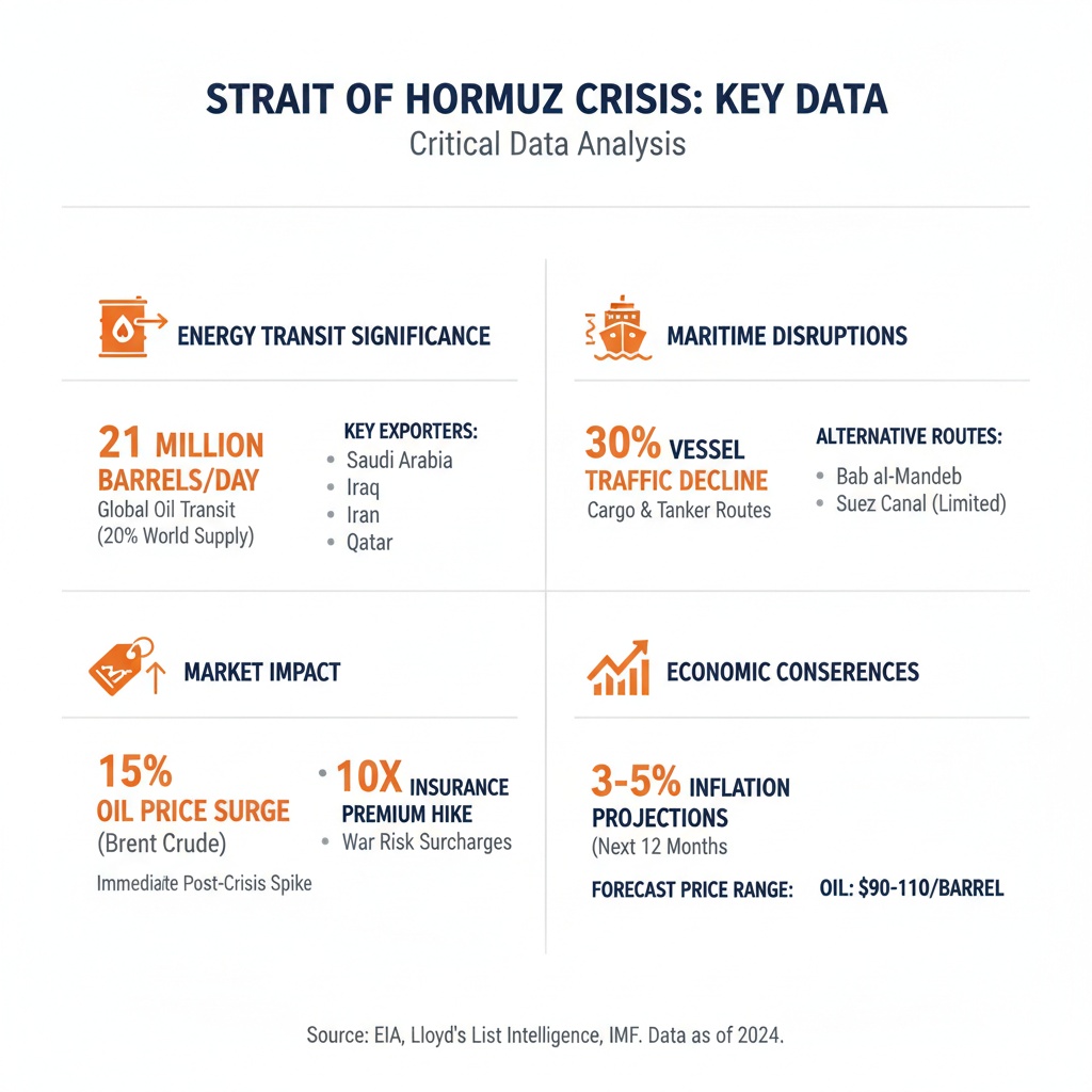Infographic Image: Global Energy Risks and Economic Impact of Strait of Hormuz Tensions