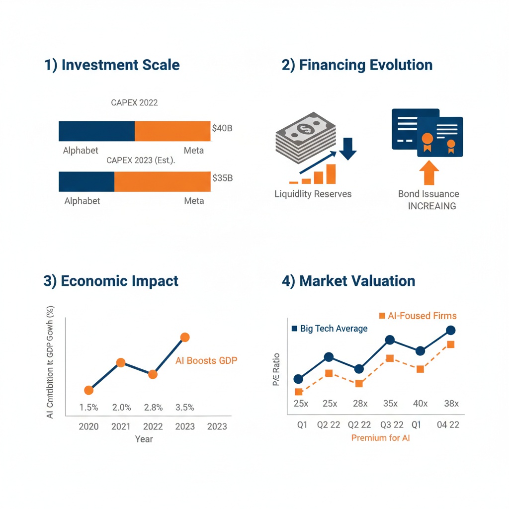 Infographic Image: Big Tech’s AI Investment Surge: Scale, Risks, and Market Dynamics