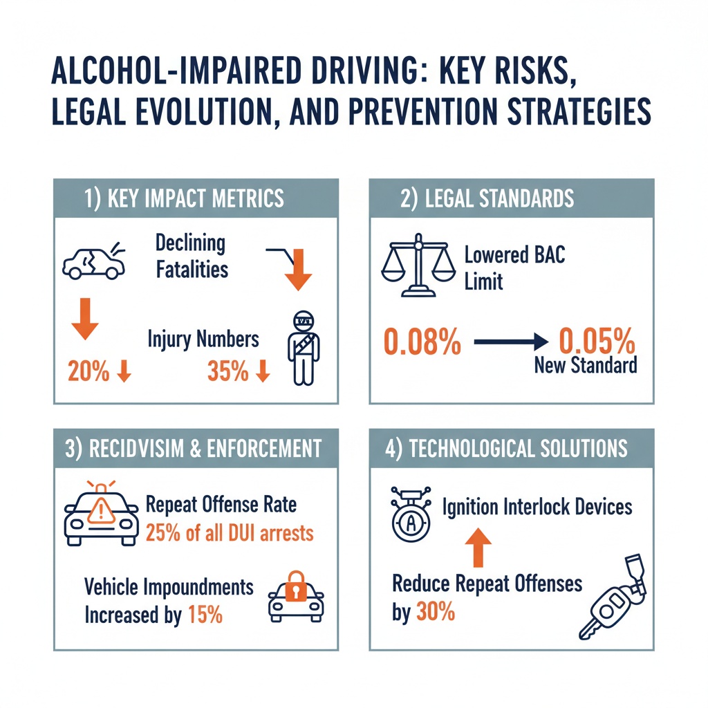 인포그래픽 이미지: Alcohol-Impaired Driving: Key Risks, Legal Evolution, and Prevention Strategies