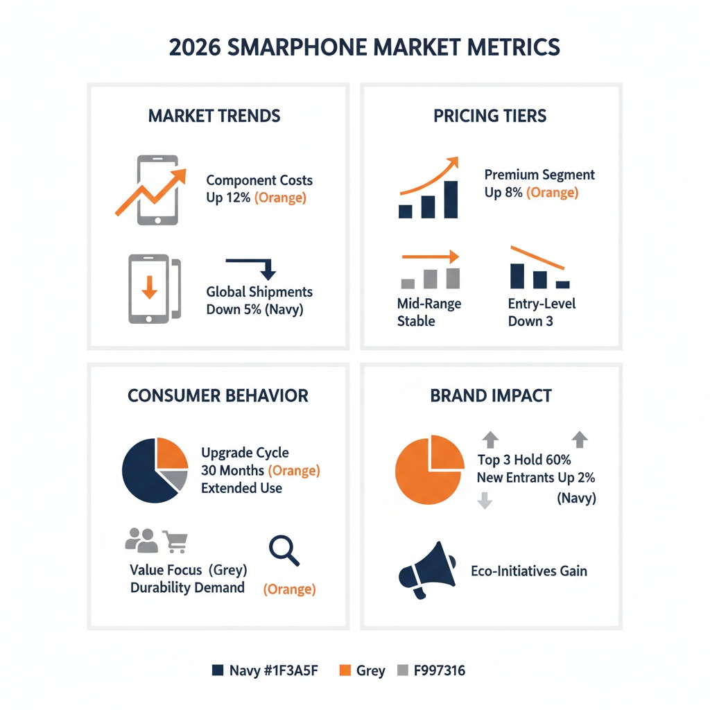 Infographic Image: Key Trends in 2026 Smartphone Pricing, Consumer Behavior, and Perceived Value