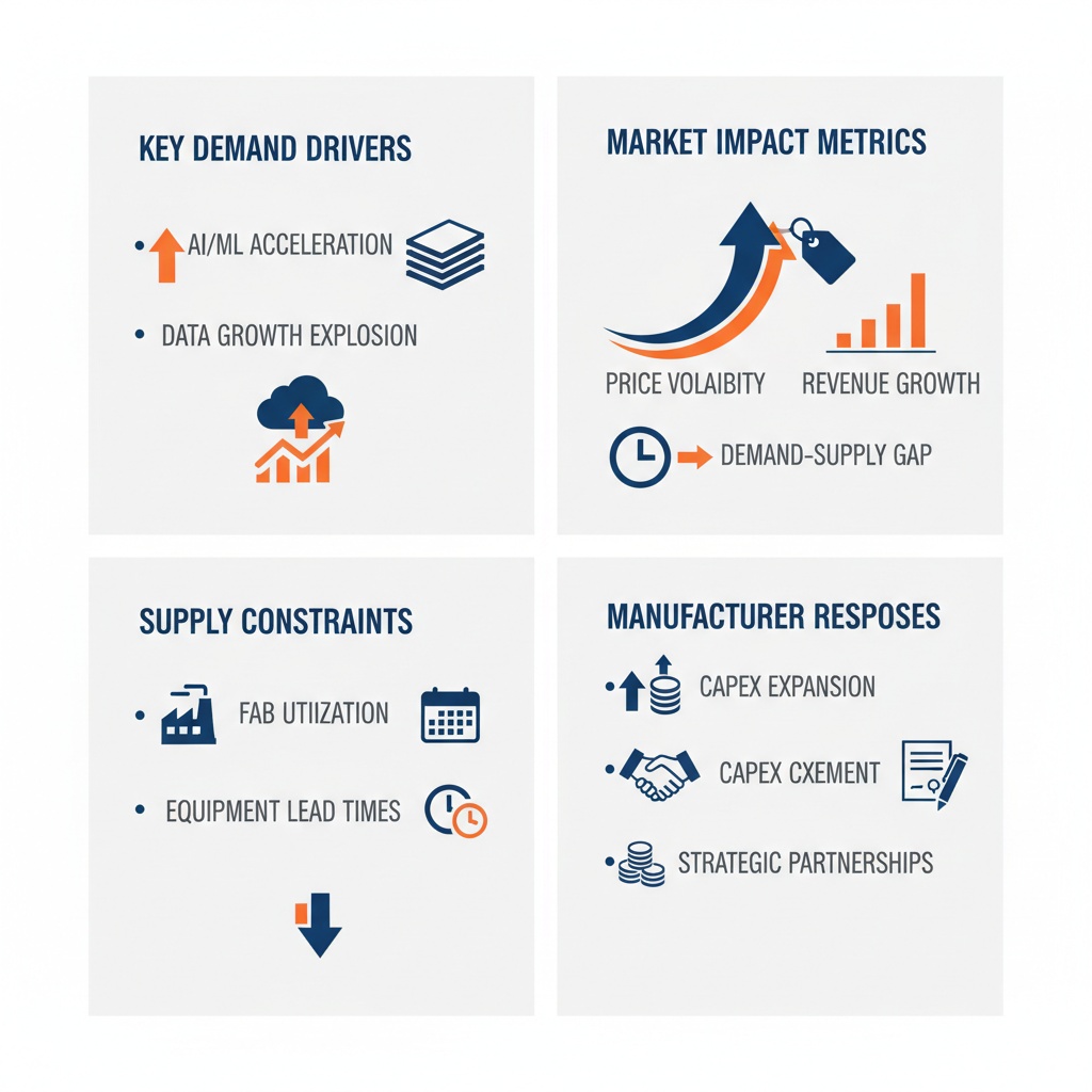 Infographic Image: AI-Driven Memory Demand & Supply Dynamics: Key Insights