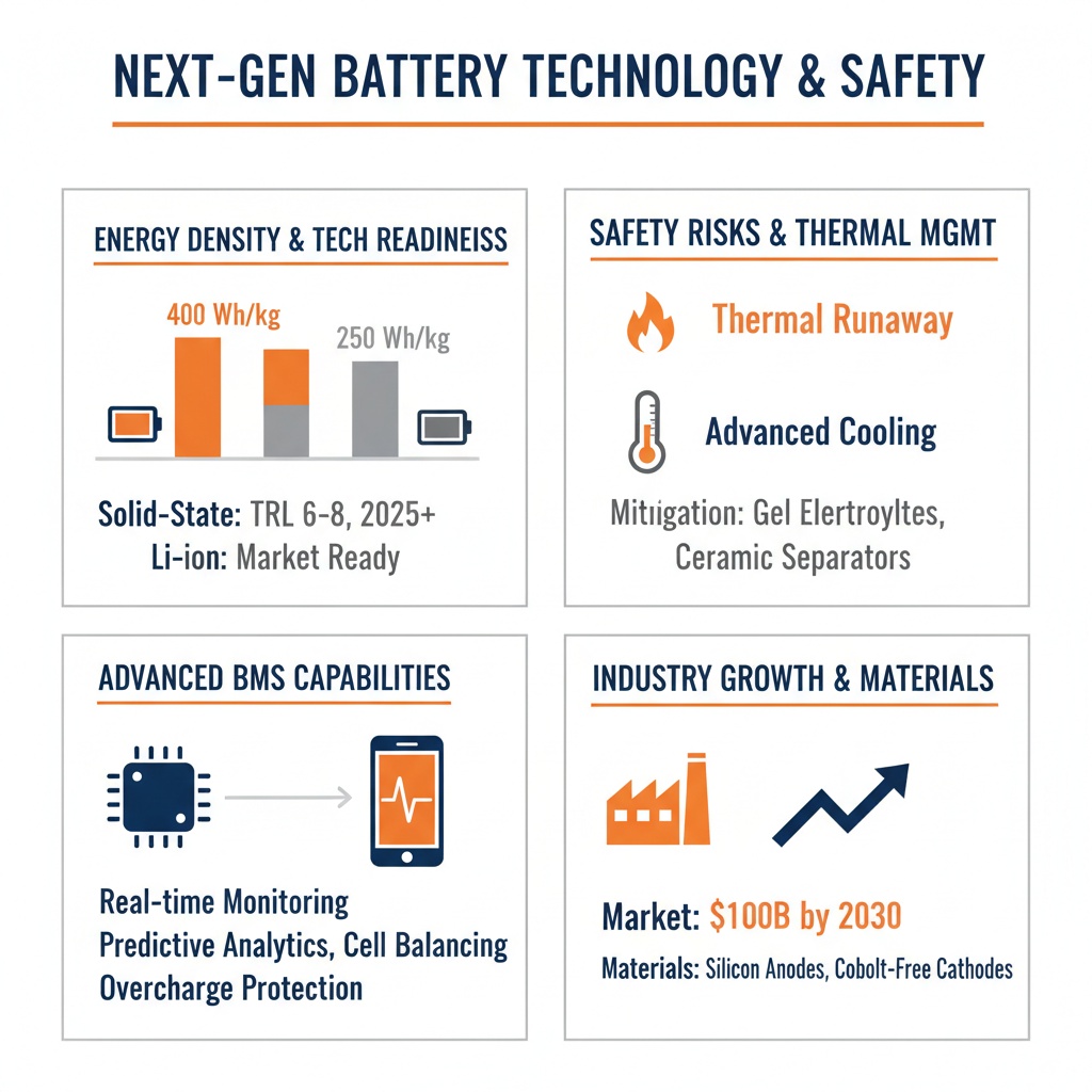인포그래픽 이미지: Key Insights on Next-Generation Battery Technologies and Safety