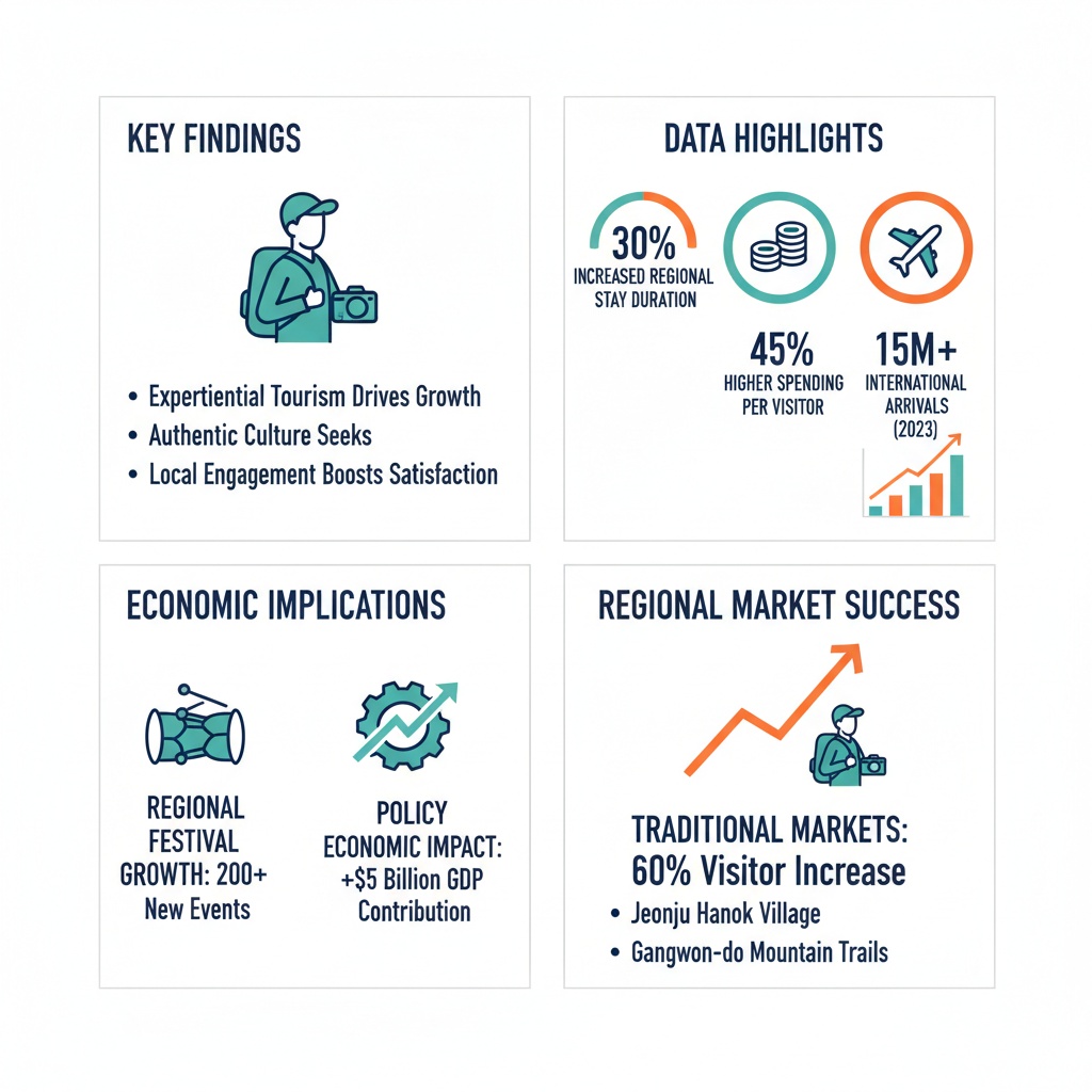 인포그래픽 이미지: Transforming Korean Tourism: Experiential Tourism and Regional Dispersal Impact