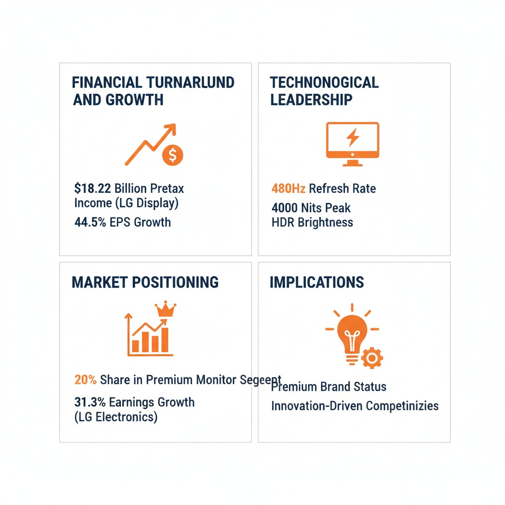 Infographic Image: LG Monitors: Innovation, Performance, and Market Leadership