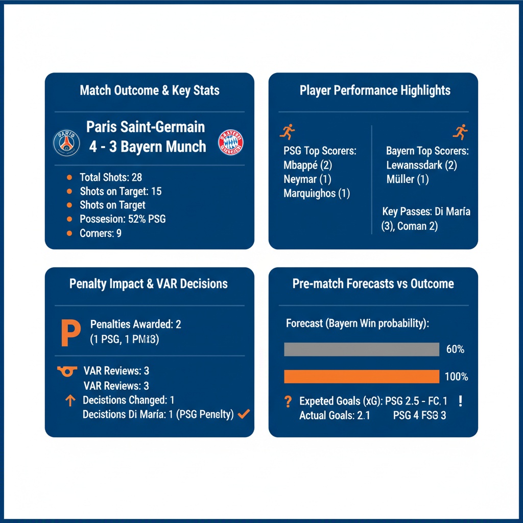Infographic Image: UEFA Champions League 2026 Semifinal First Leg: PSG vs Bayern Munich - Key Insights