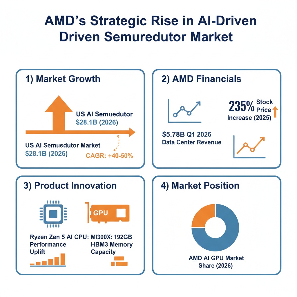 Infographic Image: AMD’s Strategic Rise in the AI-Driven Semiconductor Market