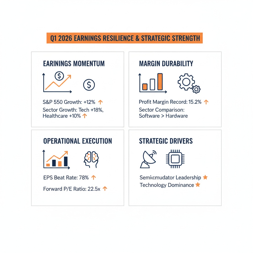 Infographic Image: Q1 2026 Corporate Earnings: Sustained Growth and Margin Resilience