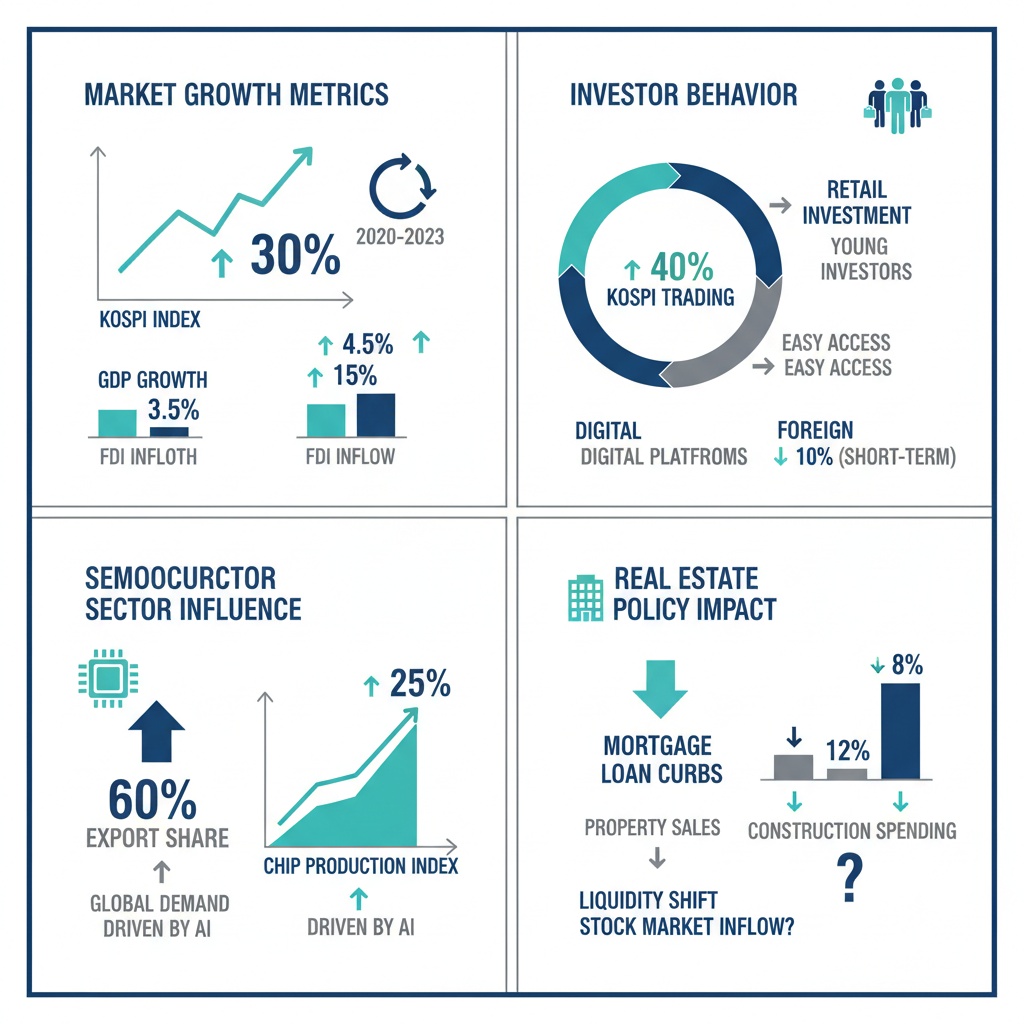 인포그래픽 이미지: KOSPI 7,000 Breakthrough & Real Estate Policy Impact