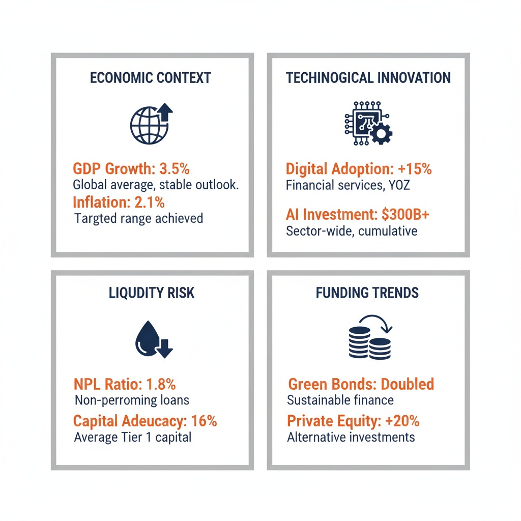 Infographic Image: Navigating Slow Growth: Key Financial Sector Insights for 2026