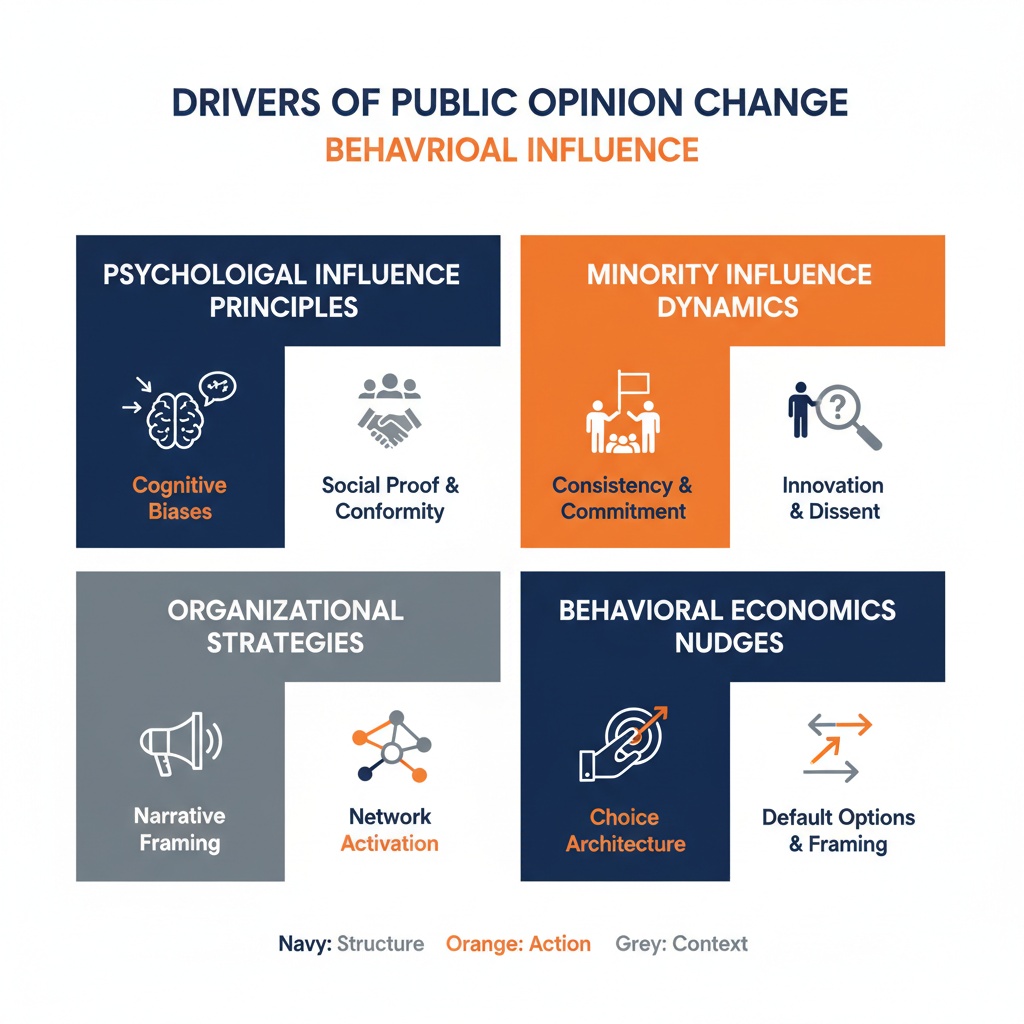 Infographic Image: Key Drivers of Public Opinion Change and Behavioral Influence