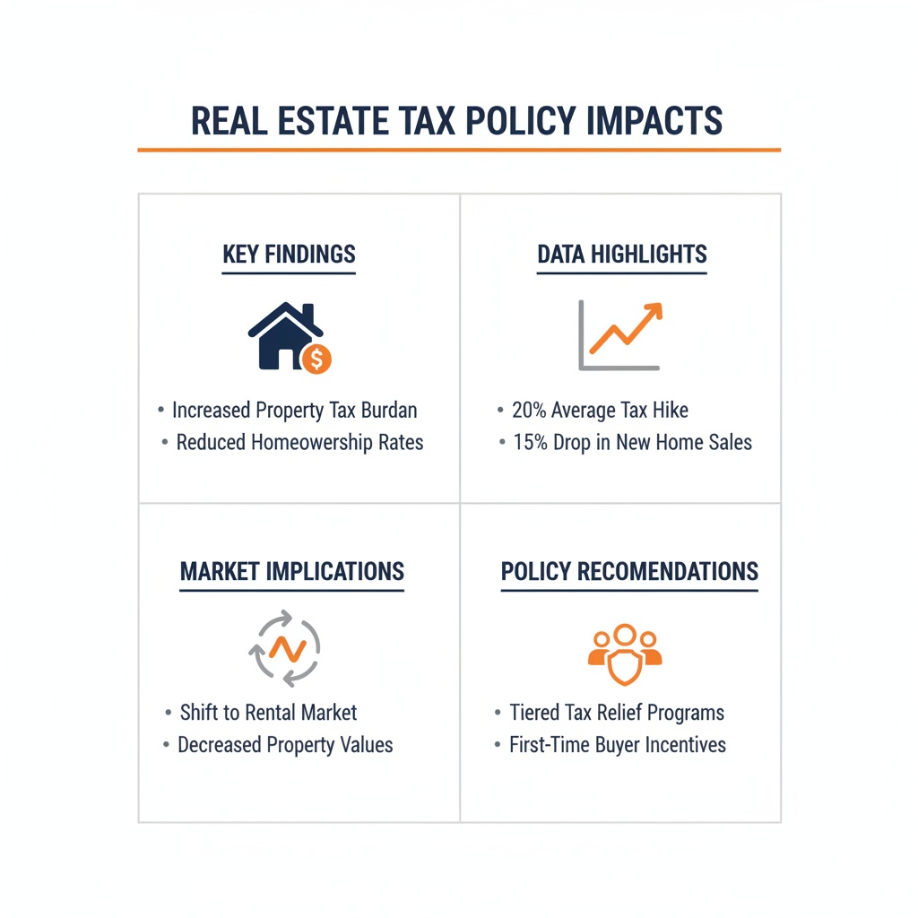 인포그래픽 이미지: Impact of Real Estate Tax Policy Changes on Market Dynamics
