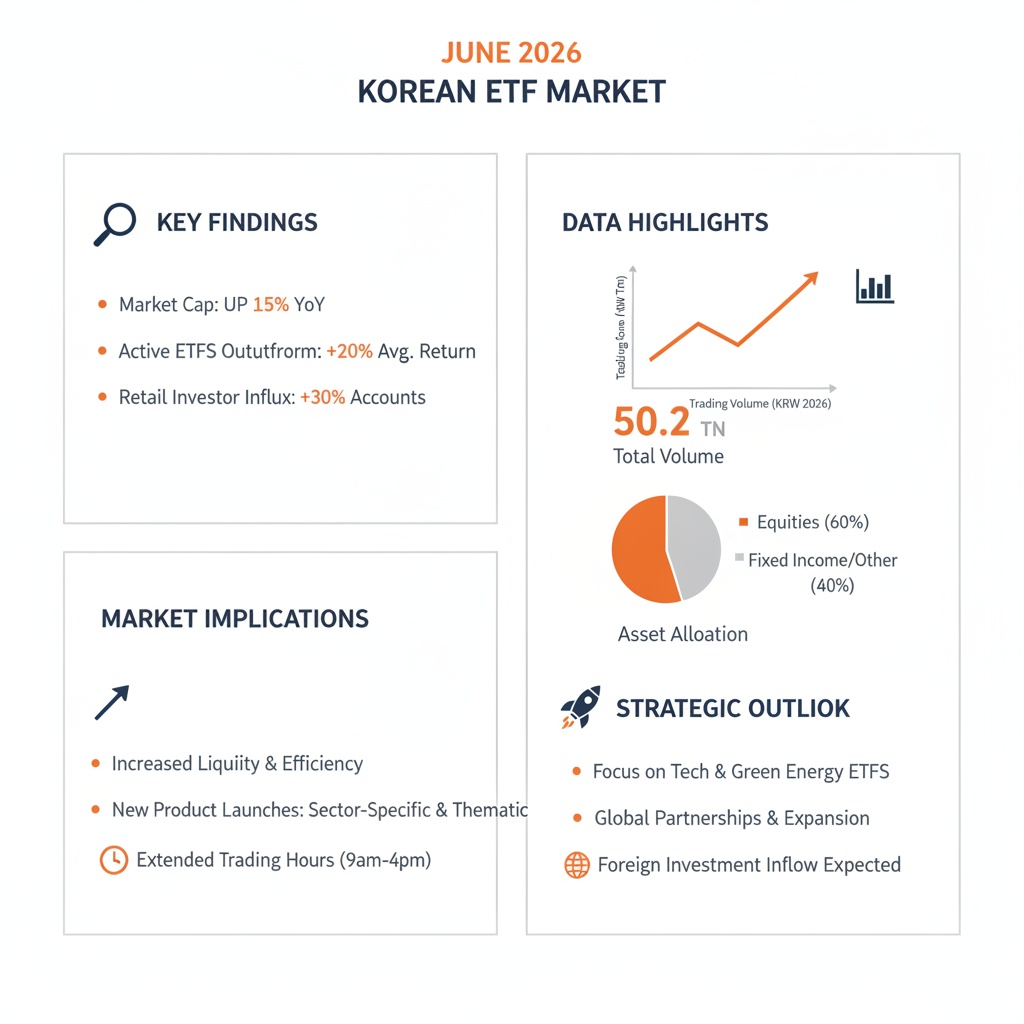 인포그래픽 이미지: Key Insights into the June 2026 Korean ETF Market Dynamics