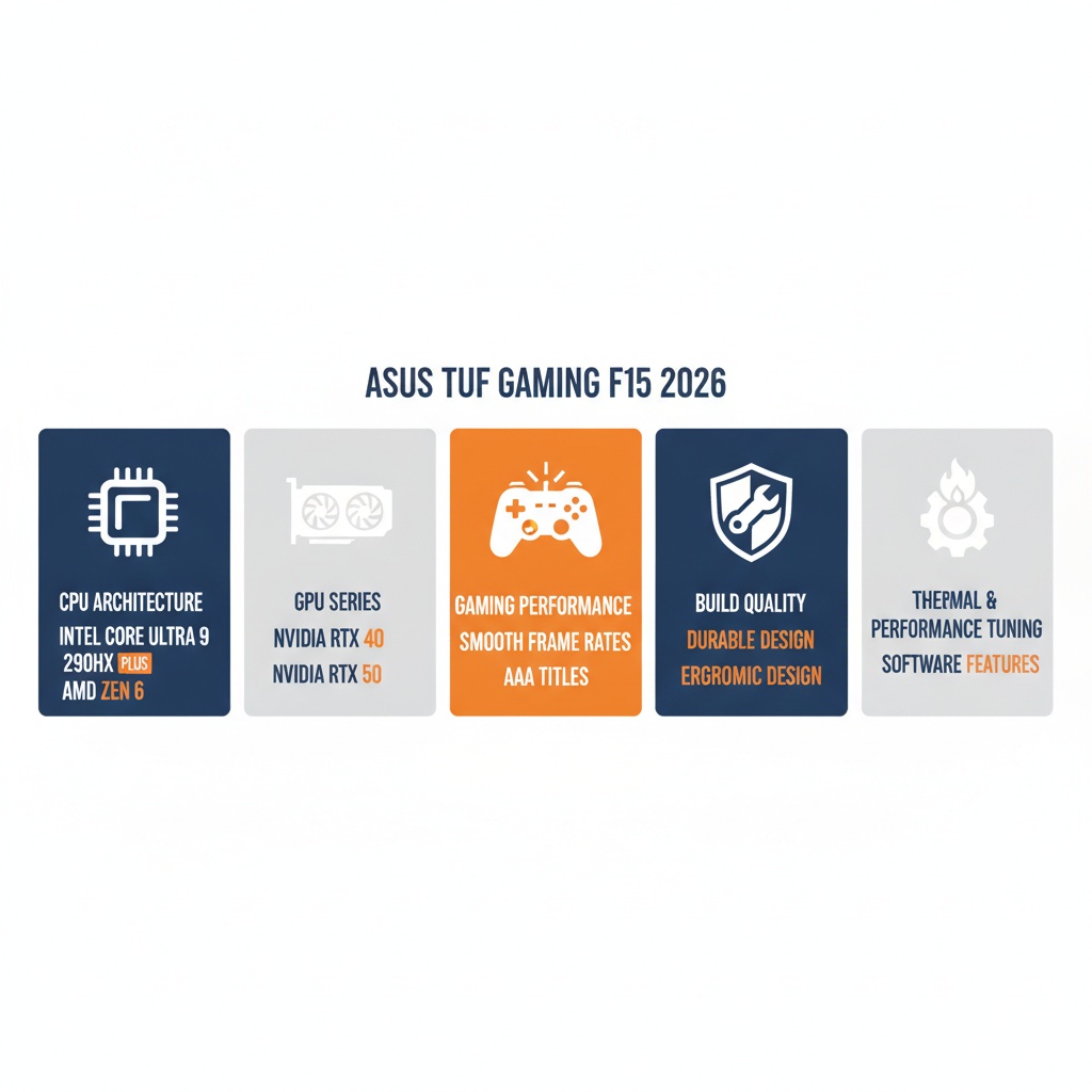 ASUS TUF Gaming F15 2026 offers durable design and strong 2026 gaming performance.